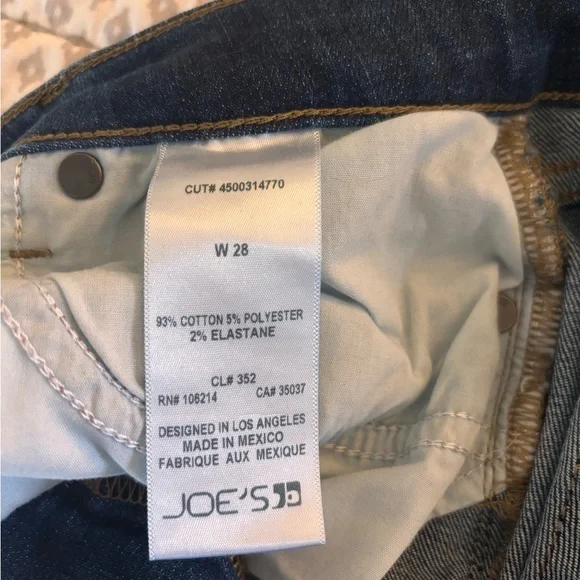 Joe's Jeans Dark Blue Distressed Skinny Jeans - Picture 4 of 4